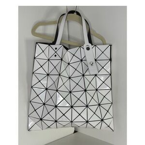 Issey Miyake Black and White Geometric Tote